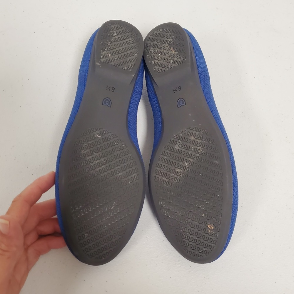 Rothy Womens Almond Toe Loafer Knit Flats Size 8.5 Blue Fisherman Nautical Work - Picture 7 of 13